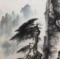 艺术家罗树辉日记:国画山水画新作欣赏《道骨仙风》,悬崖峭壁之上,还有谁能如此雄【图2】