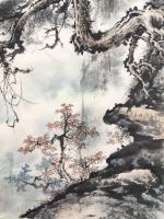 艺术家罗树辉日记:国画山水画新作欣赏《道骨仙风》,悬崖峭壁之上,还有谁能如此雄【图3】