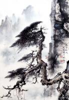 艺术家罗树辉日记:国画山水画新作欣赏《道骨仙风》,悬崖峭壁之上,还有谁能如此雄【图4】