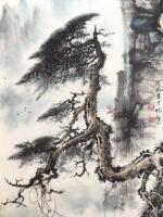艺术家罗树辉日记:国画山水画新作欣赏《道骨仙风》,悬崖峭壁之上,还有谁能如此雄【图5】