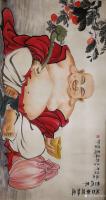 艺术家宁建华日记:国画彩墨人物画《弥勒佛》刚完成,大六尺,祝老师们笑口常开好运【图0】