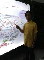 艺术家杨牧青日记:题书“全球沙龙联盟”以祝蓬勃发展,活动在碧桂园国际营销中心召【图1】