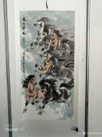 艺术家刘建国日记:第七届中国(长春)当代名家书画展,我的作品国画《塞北雄风》参【图4】
