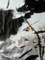 艺术家高勇利日记:国画写意花鸟画新作《荷塘清趣》
尺寸三尺整紙,100*55【图1】