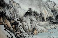 艺术家高勇利日记:国画山水画新作《蒼山如洗碧空青》
,尺寸六尺對開,180*【图0】