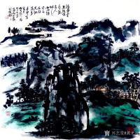 艺术家龚光万日记:国画写意山水画《法备气至纯任自然,古人草草如不经意,所得天趣【图0】