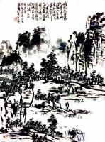 艺术家龚光万日记:国画写意山水画《法备气至纯任自然,古人草草如不经意,所得天趣【图1】