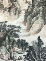 艺术家祝汉山日记:国画山水画《峰峰祥云升,壑壑流水声。千里不觉远,万也可征。》【图2】