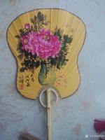 艺术家李同辉日记:国画牡丹扇面,朋友订制,现制作完毕,请欣赏。喜欢可订制【图2】