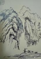 艺术家陈刚日记:观山景有感,速写三幅作品,以抒胸意!【图2】