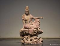 艺术家明清古艺收藏:唐韵 致美 “观自在菩萨” 青石
尺寸:高67//宽40【图1】