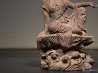 艺术家明清古艺收藏:唐韵 致美 “观自在菩萨” 青石
尺寸:高67//宽40【图3】