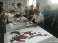 艺术家刘建国日记:对话大师后裔,领略悲鸿精神,与徐悲鸿曾孙女徐步宇交流画马!徐【图2】