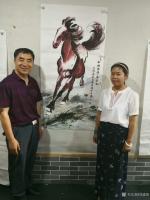 艺术家刘建国日记:对话大师后裔,领略悲鸿精神,与徐悲鸿曾孙女徐步宇交流画马!徐【图5】