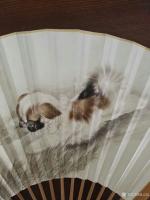 艺术家赵志民日记:折扇添画‘’御热含风细,临秋带月明。同心如可赠,持表合欢情。【图1】