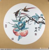 艺术家王君永日记:近期画了一批花鸟画斗方,尺寸50*50cm,请欣赏【图1】