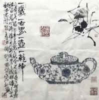 艺术家金新宇收藏:百名画家合作百壶工程,现已邀请了八十多位全国各地的画家合作,【图1】
