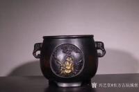 艺术家东方古玩城堡收藏:“大明宣德年制”款象首耳炉,炉身形制规整,两侧置双象耳,象首【图1】