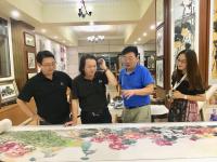 艺术家叶仲桥生活:昨天晚上(7月9日),中国石材石刻委员会领导一行到访我的工作【图0】