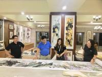 艺术家叶仲桥生活:昨天晚上(7月9日),中国石材石刻委员会领导一行到访我的工作【图2】