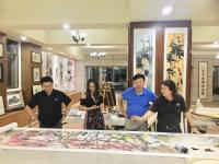 艺术家叶仲桥生活:昨天晚上(7月9日),中国石材石刻委员会领导一行到访我的工作【图3】