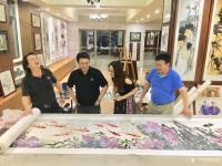 艺术家叶仲桥生活:昨天晚上(7月9日),中国石材石刻委员会领导一行到访我的工作【图5】