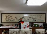 艺术家李尊荣日记:国画斗方《连年有余》,王老板说装裱好挂家里:日子会红红火火,【图0】