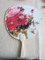 艺术家李同辉日记:今天完成的客户定制四幅国画牡丹扇面,晒图留念【图3】