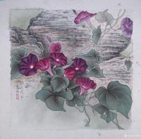 艺术家王嵩淼日记:牵牛花!它的生命力是非常顽强的,而且不是顺着主人定好了方向慢【图0】