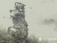 艺术家陈刚日记:近作《海之歌》,国画山水画作品,附局部肌理小结构处理【图1】