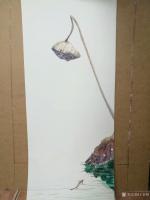 艺术家王征明日记:水意画中:最简洁的一幅,最复杂的一幅。
复杂与简洁都是明确【图0】