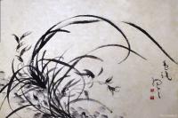 艺术家周牧天日记:周牧天国画兰花【图3】