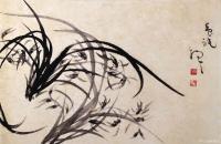 艺术家周牧天日记:周牧天国画兰花【图5】