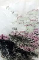 艺术家蒋元生日记:《太湖春晓》,国画山水画,每日一图,附局部图,新作未题款,欢【图2】