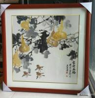 艺术家高勇利日记:《秋艳》《五福图》《家有五福》《云壑飞泉》,国画花鸟画小品,【图4】