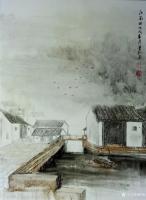 艺术家陈刚日记:江南写生之《江南曲》,国画山水画近作,感谢关注【图1】