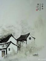 艺术家陈刚日记:江南写生之《江南曲》,国画山水画近作,感谢关注【图2】