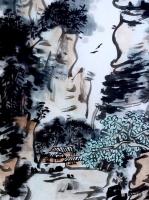 艺术家龚光万日记:国画写意山水画“万壑烟光动,千林雨气通。五冠西畔九龙东。水墨【图1】