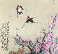 艺术家牟凌艳日记:国画写意动物画《子燕》,“燕舞翩翩清风晚,子夜桂花醉心田,我【图0】