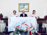 艺术家李尊荣日记:今天广然艺术团队走进了摩洛哥大使馆,大使梅库阿尔先生对中国的【图3】