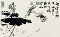 艺术家叶仲桥日记:每天一画:《荷塘清趣》国画花鸟画,规格38*28cm ,请欣【图0】