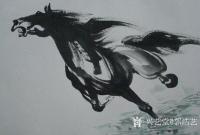 艺术家郭浩艺日记:国画骏马系列作品,雄风萬里,请欣赏【图1】