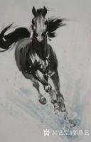 艺术家郭浩艺日记:国画骏马系列作品,雄风萬里,请欣赏【图2】