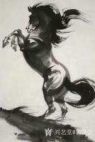 艺术家郭浩艺日记:国画骏马系列作品,雄风萬里,请欣赏【图3】