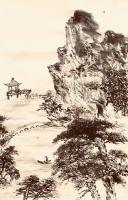 艺术家叶仲桥日记:每天一画《大美肇庆》初稿,规格58*34,国画写意山水画,请【图1】