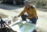 艺术家冯保民日记:水彩画《秋杨》,这是2017年写生作,【图1】