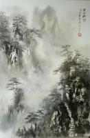 艺术家陈刚日记:近作《黄山松烟》,国画山水画,《农家院》。
享受38度高温【图0】