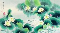 艺术家刘慧敏日记:荷塘清凉系列《荷塘清香》《相伴》《荷塘清趣》《连年有余》,工【图0】