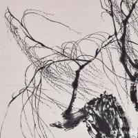 艺术家徐家康日记:国画写意画《新春》,苏州画家王根法老师鼓励:“柳条的飘动,有【图2】