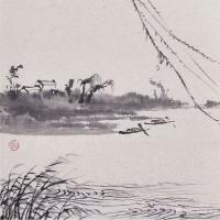 艺术家徐家康日记:国画写意画《新春》,苏州画家王根法老师鼓励:“柳条的飘动,有【图3】